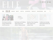 Tablet Screenshot of elle.de