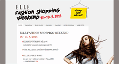 Desktop Screenshot of fashionweekend.elle.cz